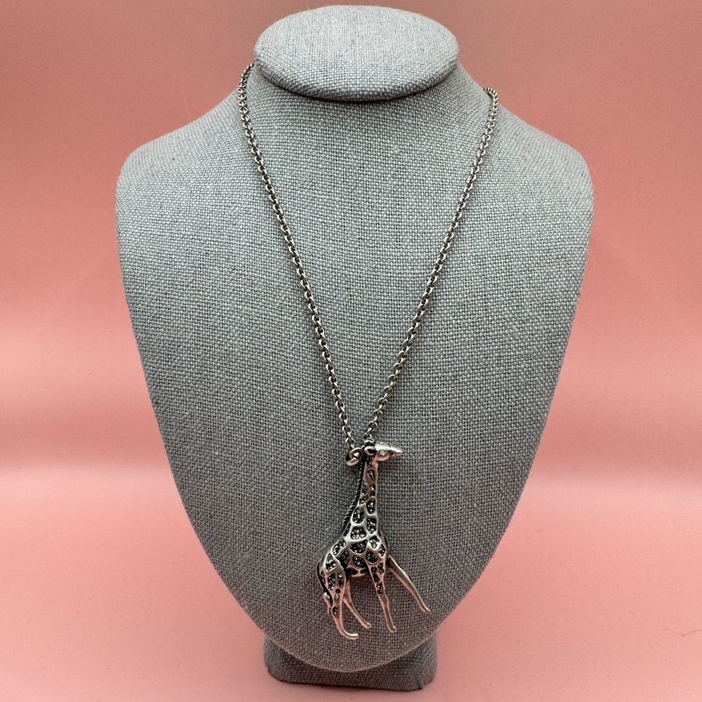 Vintage Fossil Giraffe Necklace
